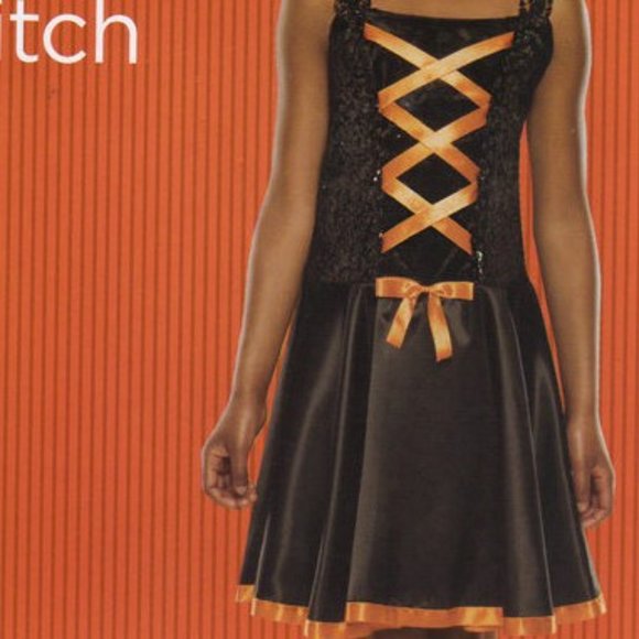 Stitch Witch Halloween Costume Sequins Size 4 to 6 - Picture 5 of 7